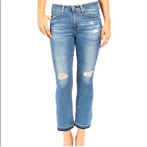 AG the Jodi crop flare - distressed 28